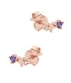 February Birthstone Silver Stud Earring STS-6797